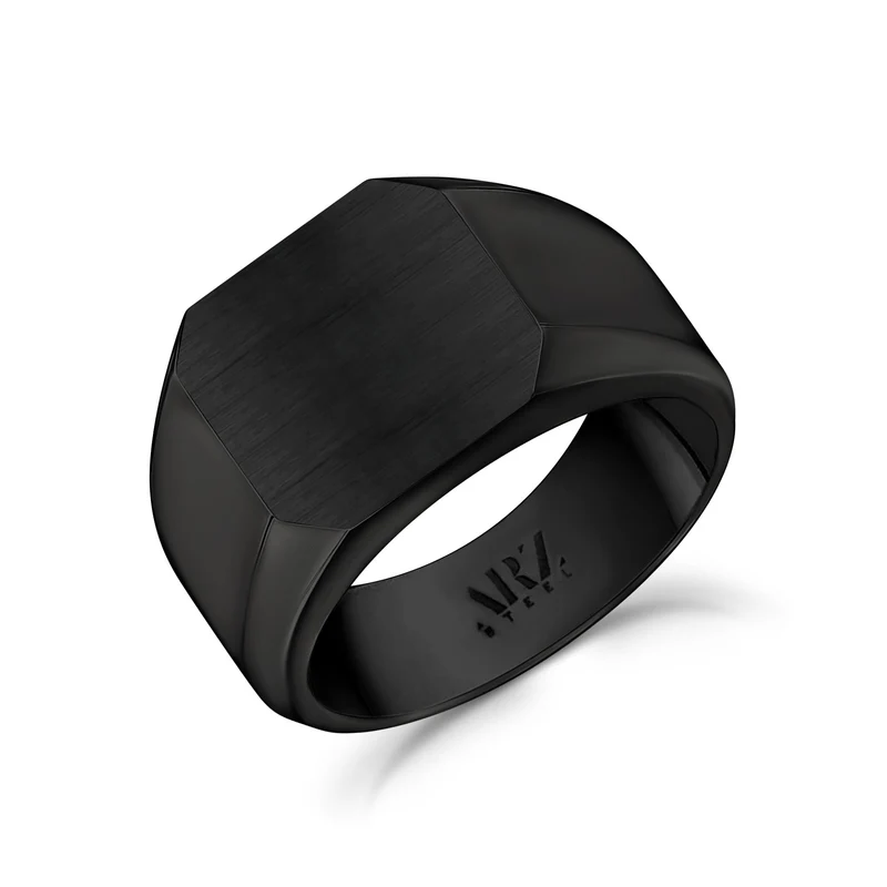 Bague Signet Matte & Brillant