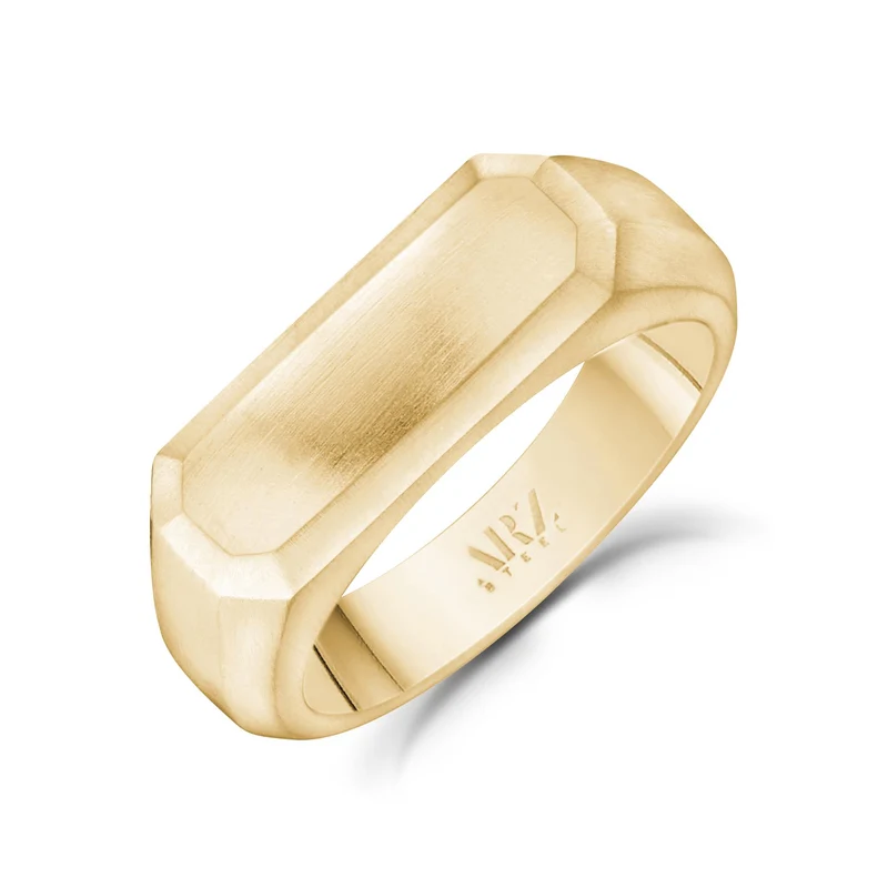 Bague Signet Rectangle Matte