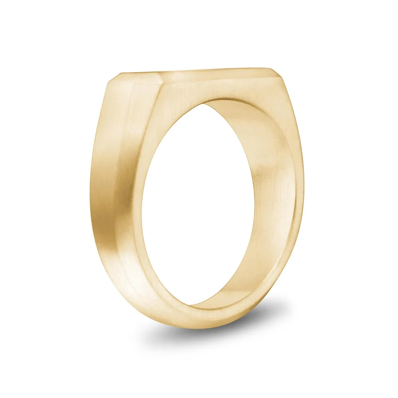 Bague Signet Rectangle Matte