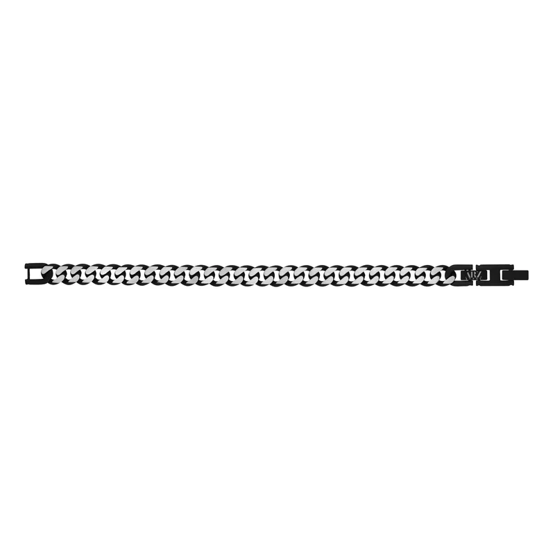 Bracelet à maillons cubains 8 mm deux tons