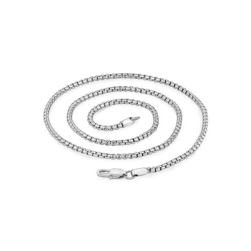 Chaîne à maillons en boîte ronde de 3 mm