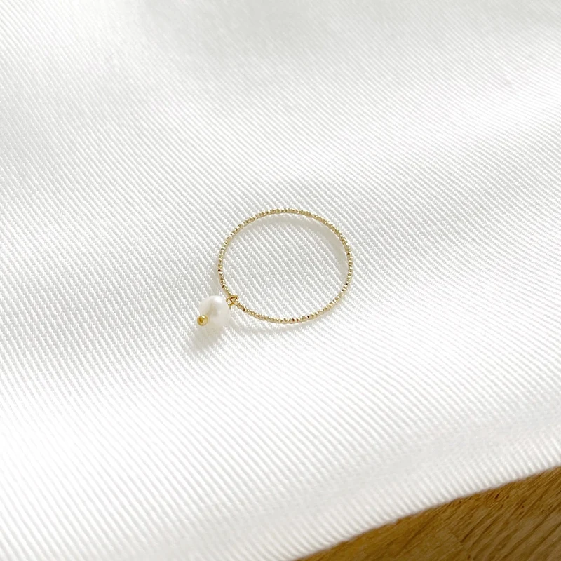 Bague "Edna" plaqué or