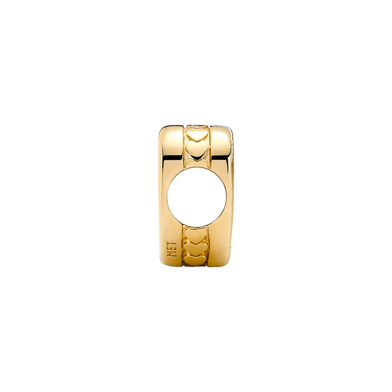 Pandora Moments Gold-coloured Engravable Heart Charm 762015C00