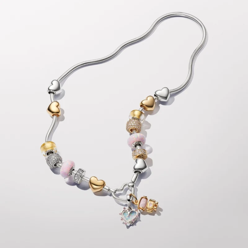 Pandora Moments 14 Karat Gold Plated Heart Charm 763439C00