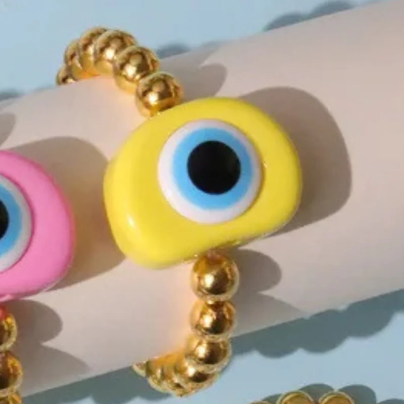 Bracelet Perle Or Œil Jaune