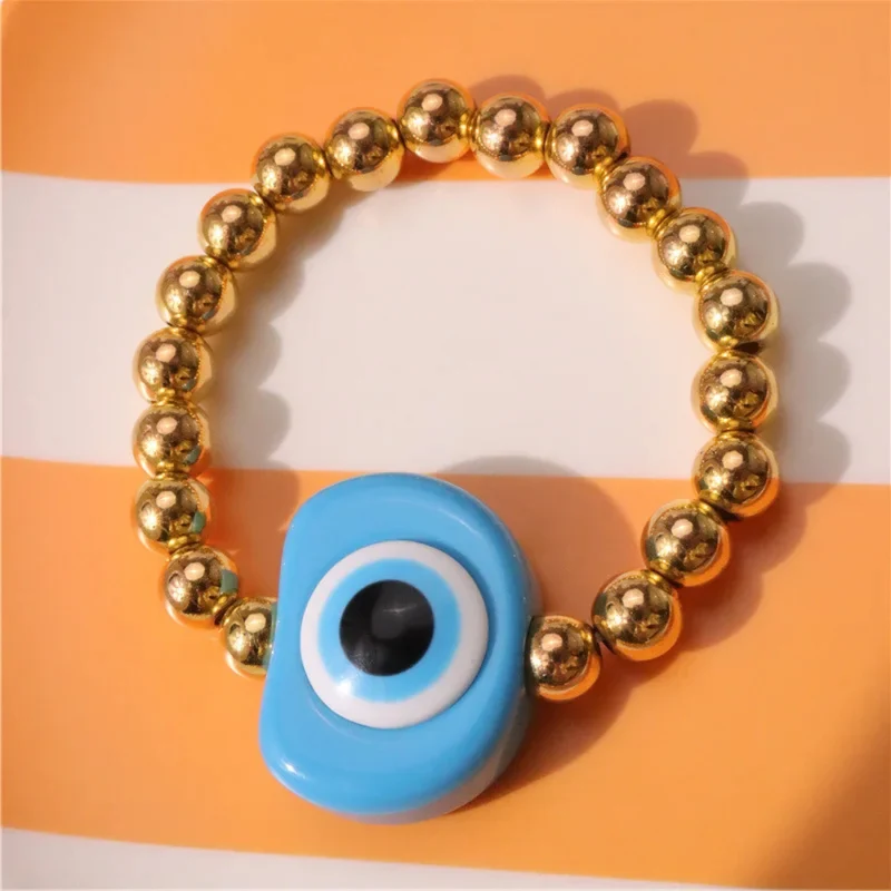 Bracelet Perle Or Œil