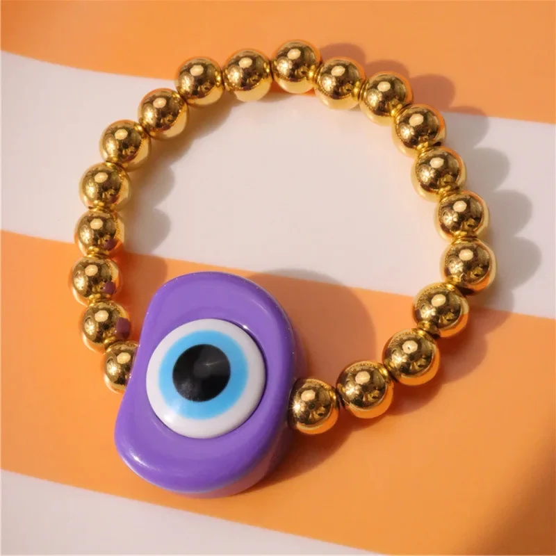 Bracelet Perle Or Œil