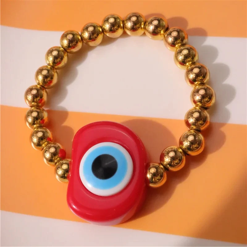 Bracelet Perle Or Œil