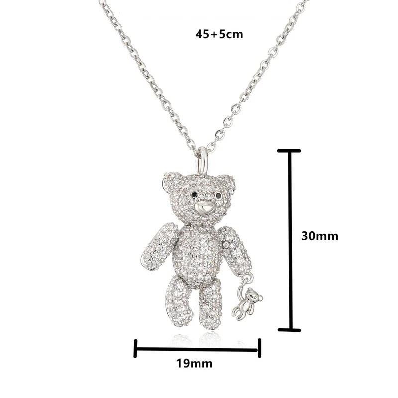 Collier Pendentif Ourson