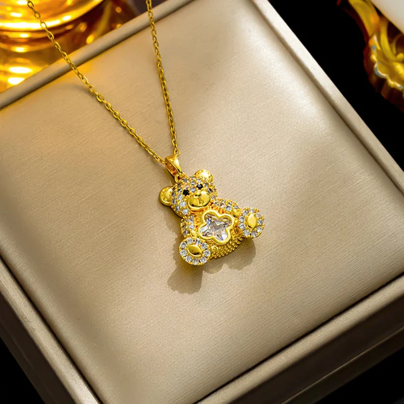 Collier Ours Diamant