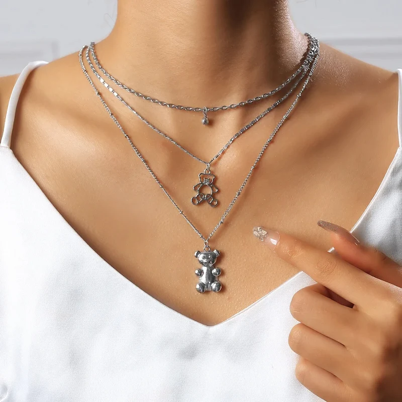Collier Double Ourson