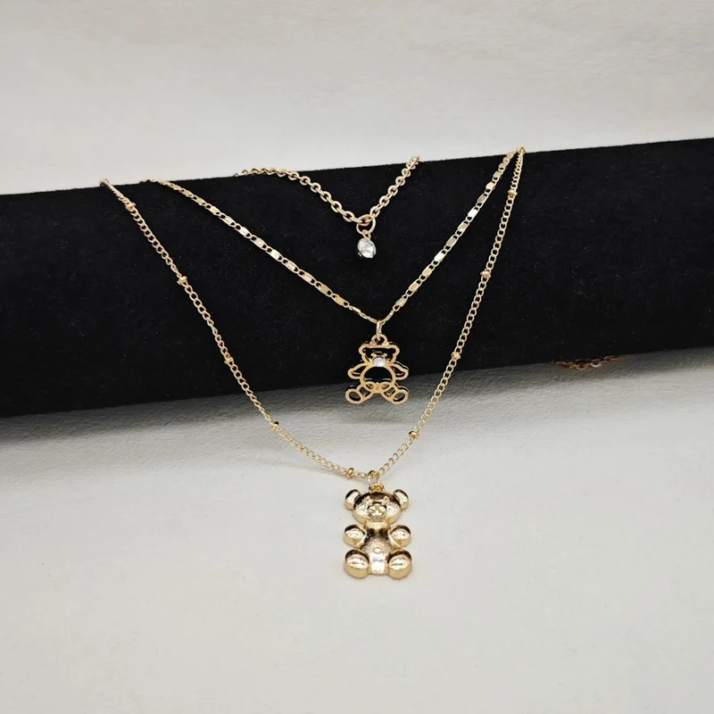Collier Double Ourson