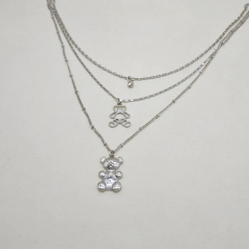 Collier Double Ourson
