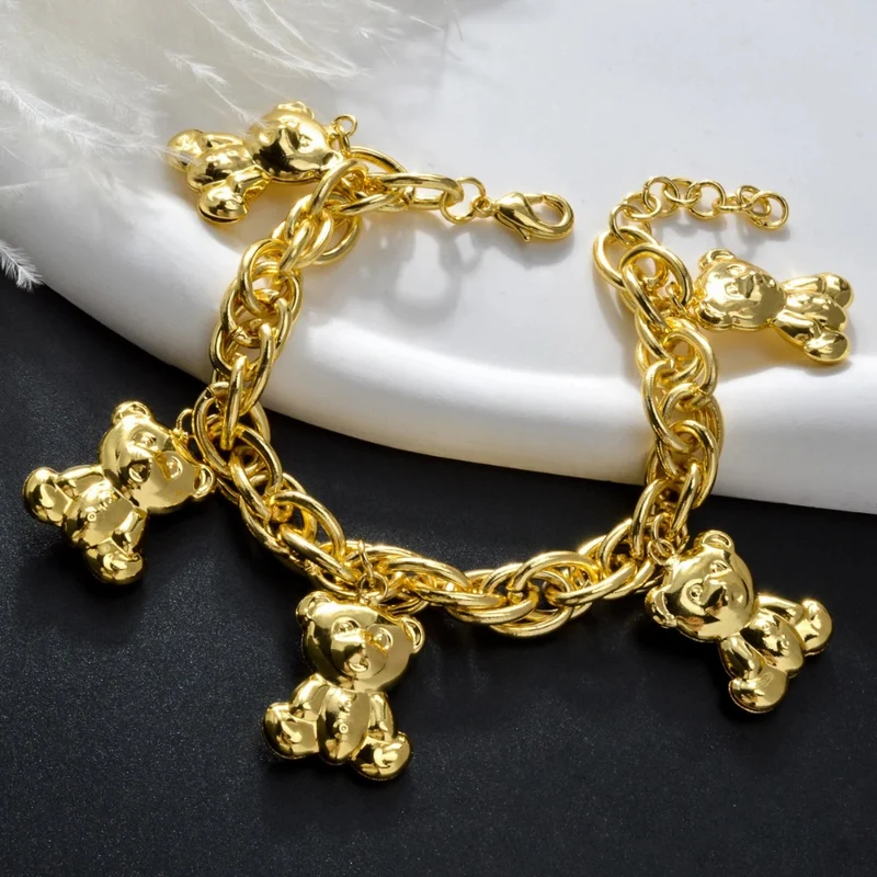 Bracelet Ourson Grosse Chaîne