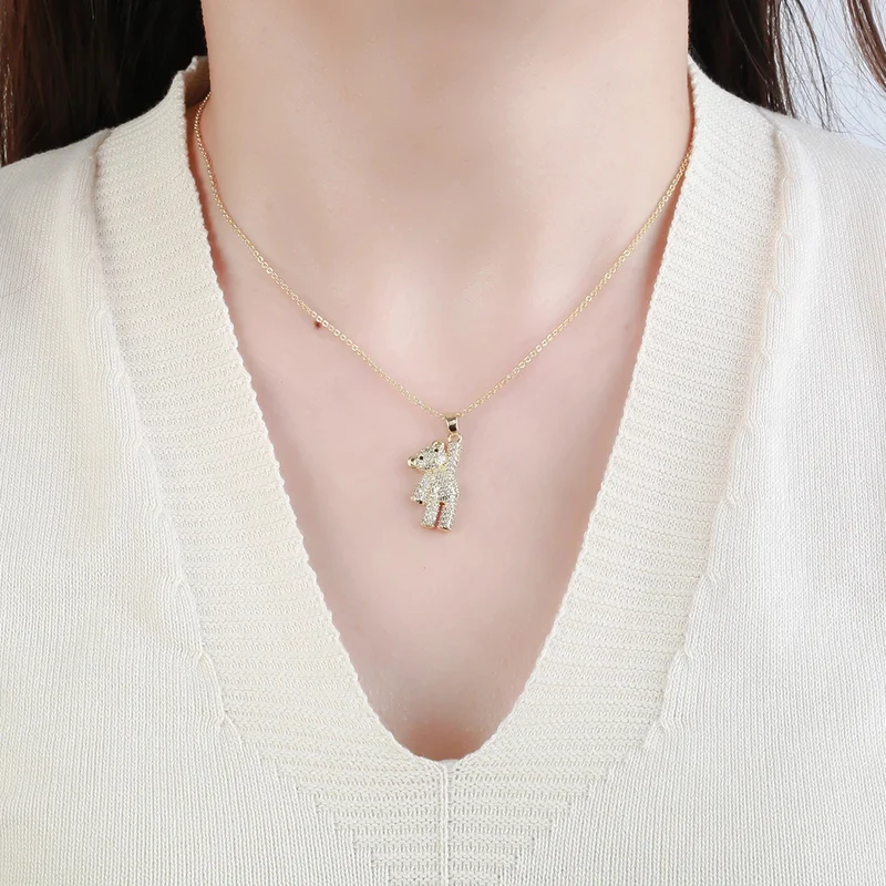 Collier Ourson Or