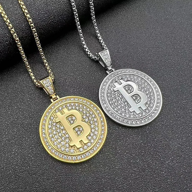 Collier Bitcoin Brillant