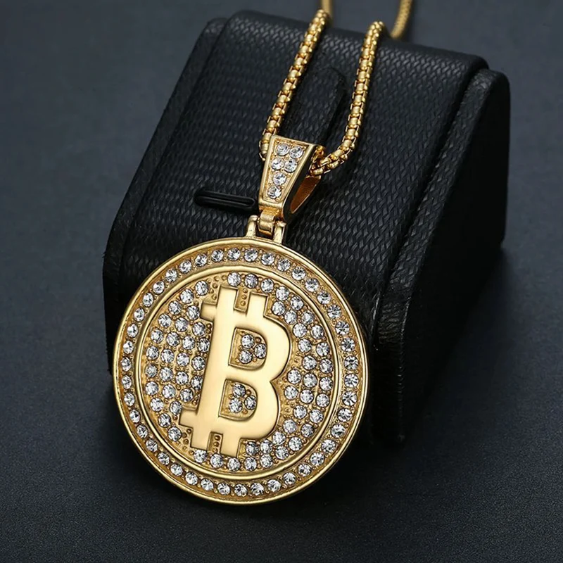 Collier Bitcoin Brillant