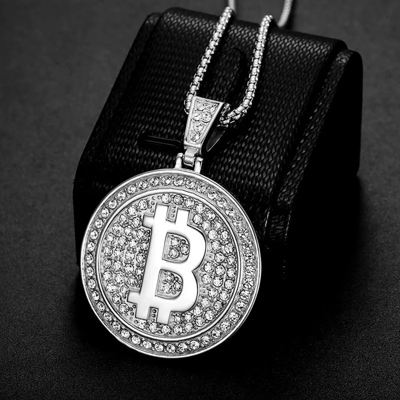 Collier Bitcoin Brillant
