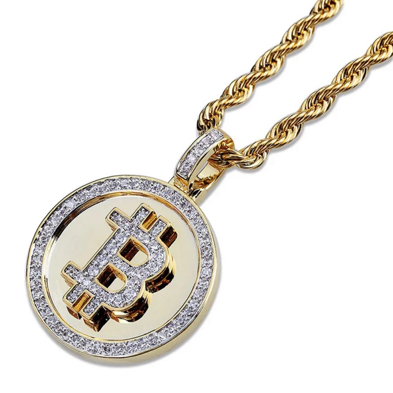 Collier Bitcoin Strass
