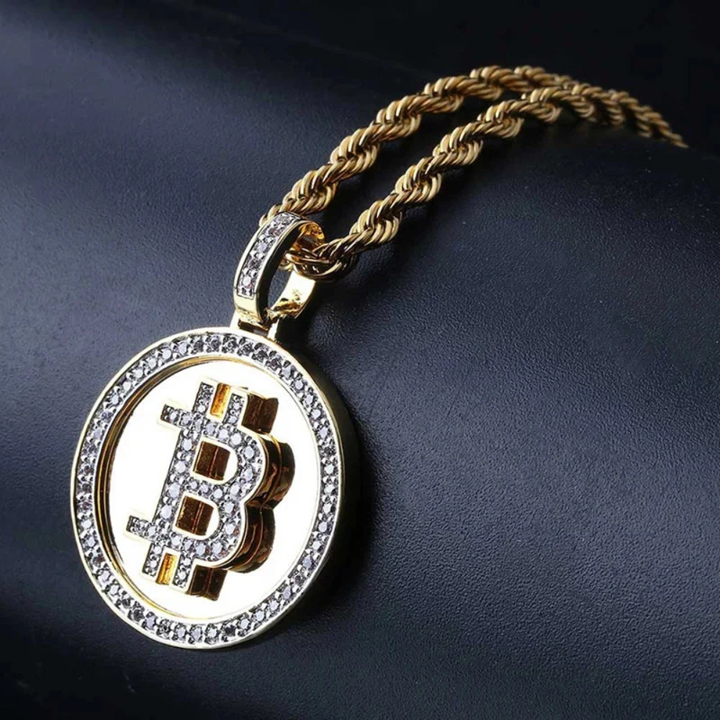 Collier Bitcoin Strass