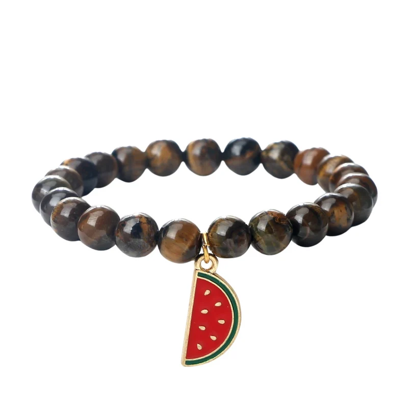 Bracelet Perles Pastèque