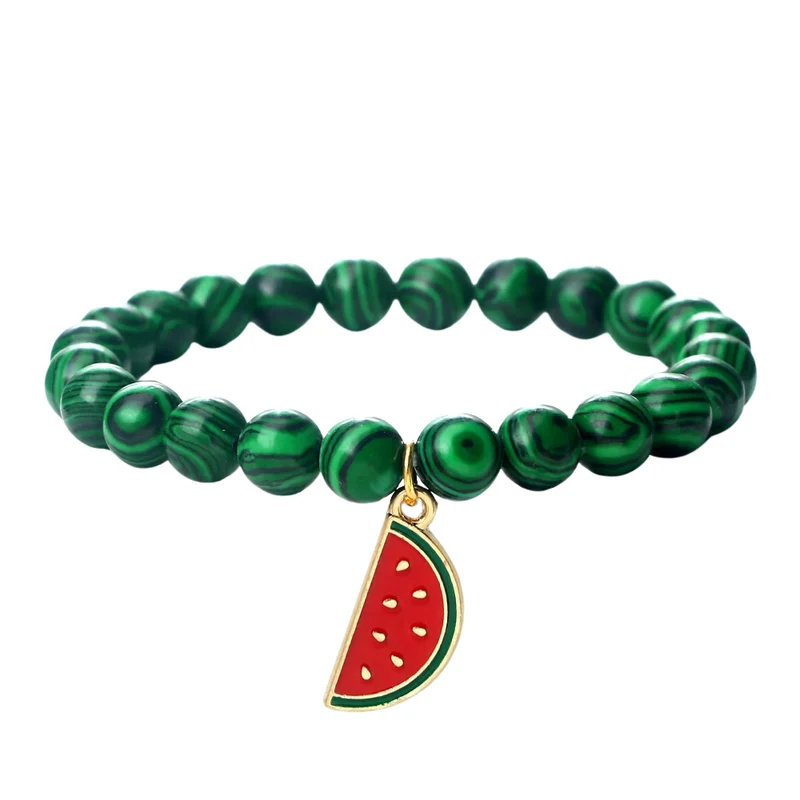 Bracelet Perles Pastèque