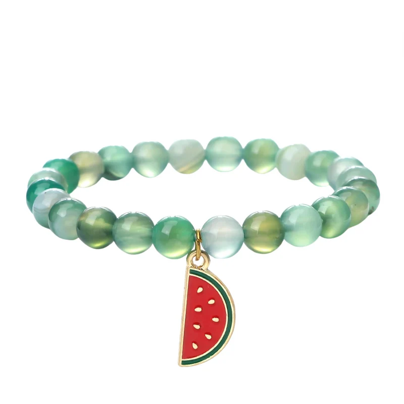 Bracelet Perles Pastèque