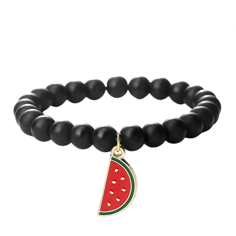 Bracelet Perles Pastèque