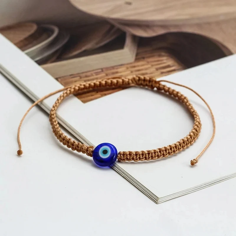 Bracelet Œil Cordon Marron
