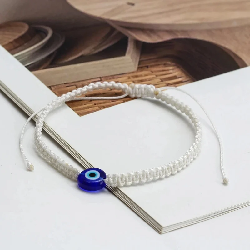 Bracelet Œil Cordon Blanc