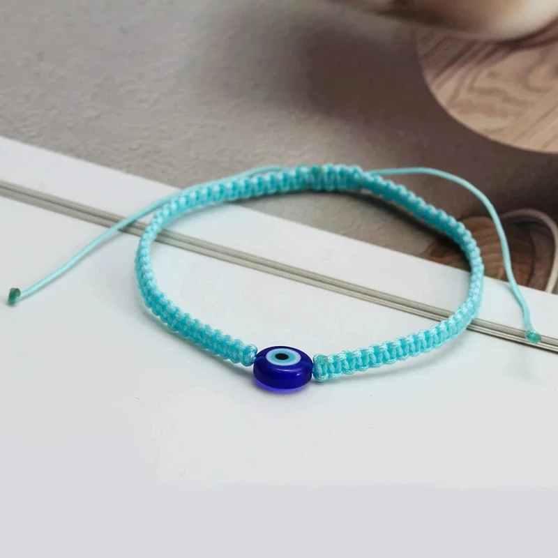 Bracelet Œil Cordon Turquoise
