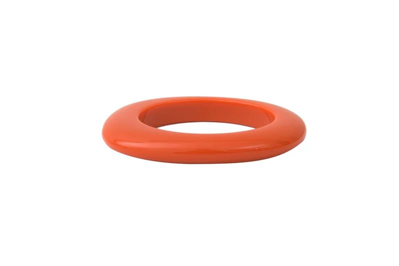 Bracelet jonc acétate rouge