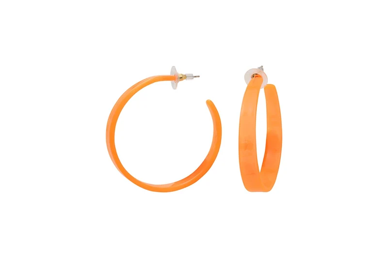 Boucles d'oreilles acrylique acier