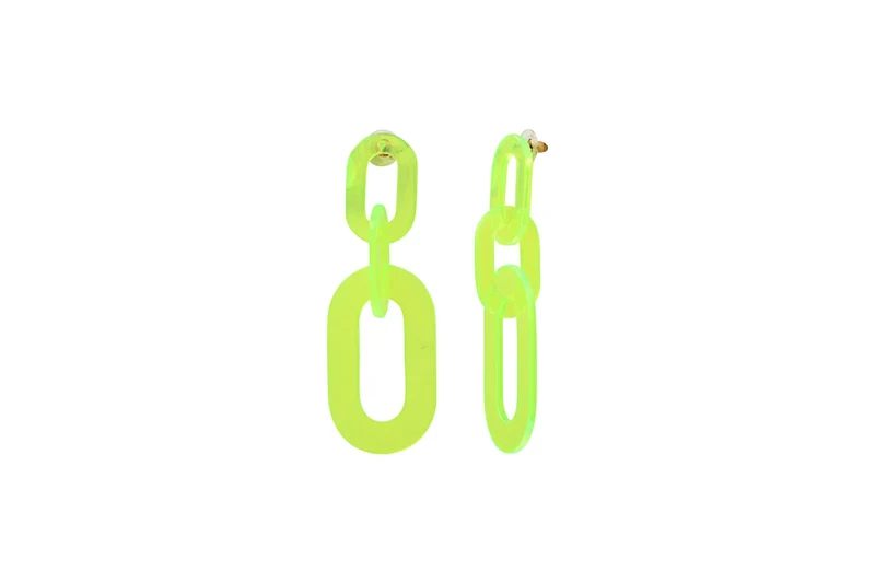 Boucles d'oreilles acrylique acier