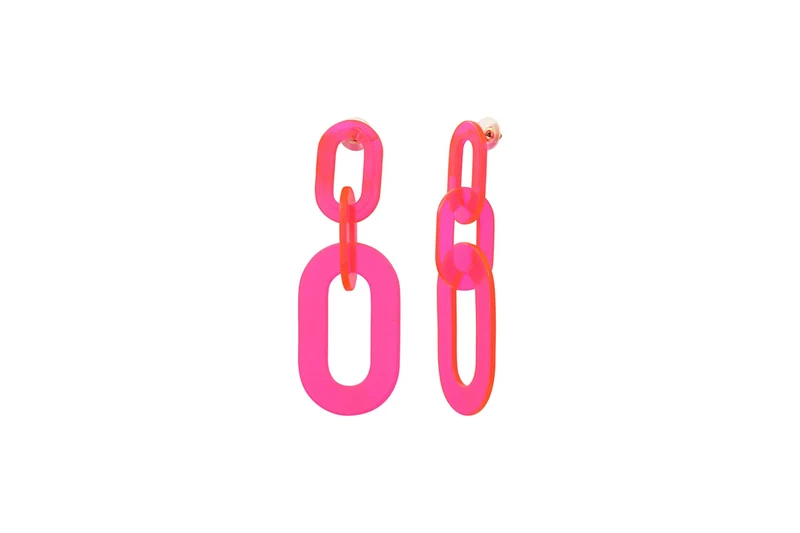 Boucles d'oreilles acrylique acier