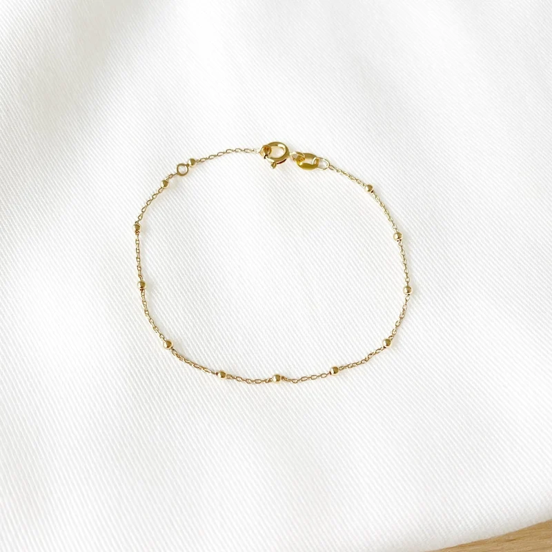 Bracelet "boules" plaqué or