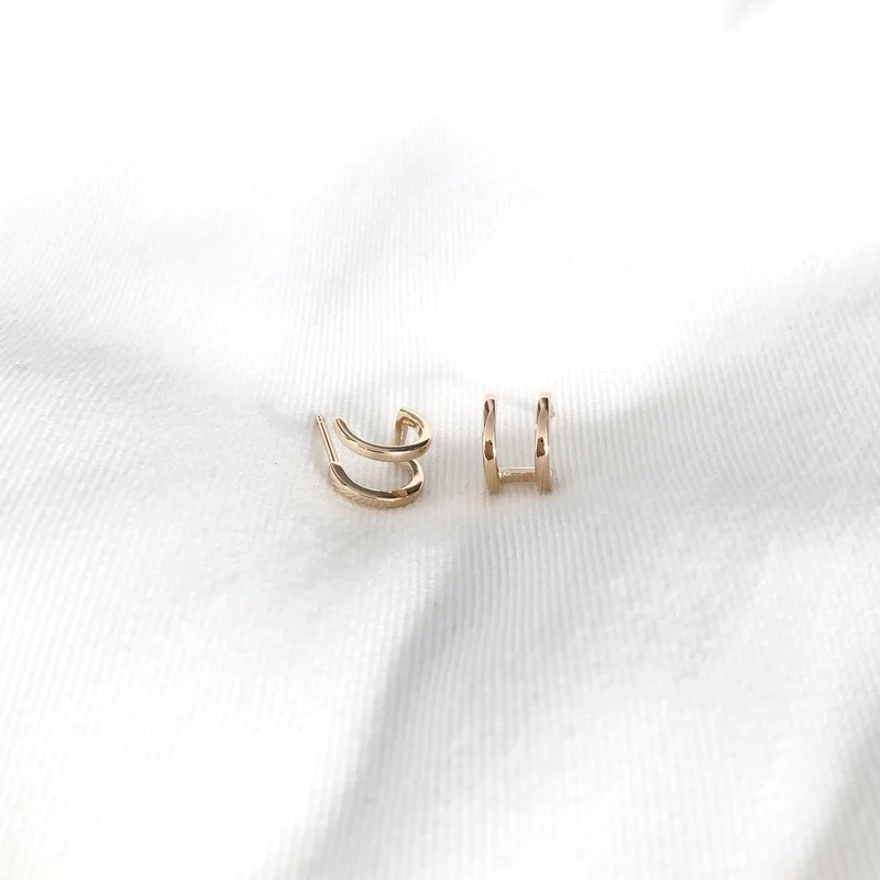 Boucles d'oreilles "Aiko" plaqué or