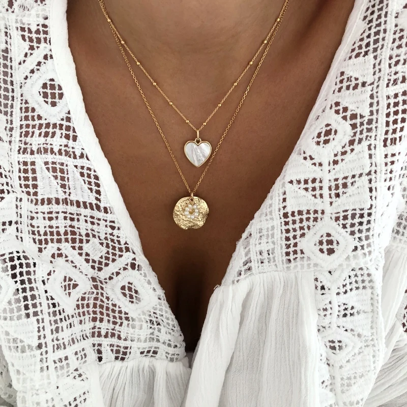 Collier "Hiona" Plaqué or