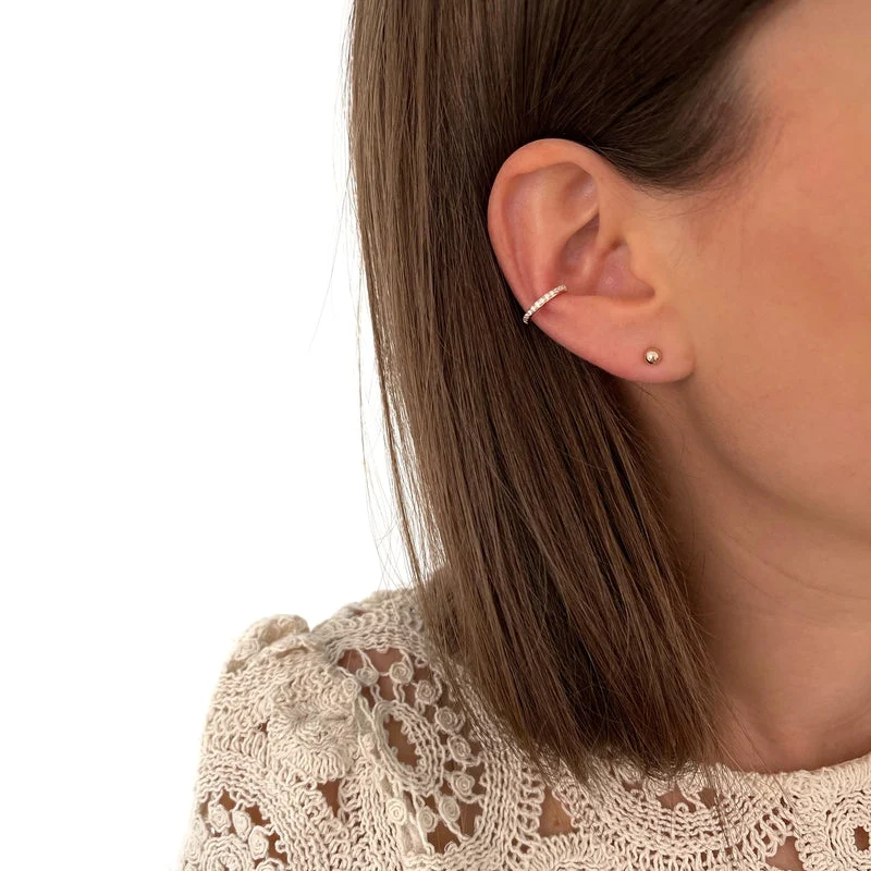 Boucles d'oreilles "Bille 4mm" plaqué or