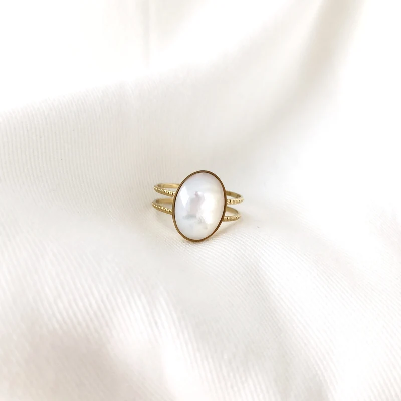Bague "Ella" acier