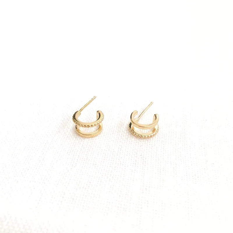 Boucles d'oreilles "Donia" plaqué or