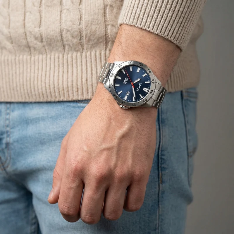 Lorus Solar Montre Homme À Cadran Bleu RX341AX9
