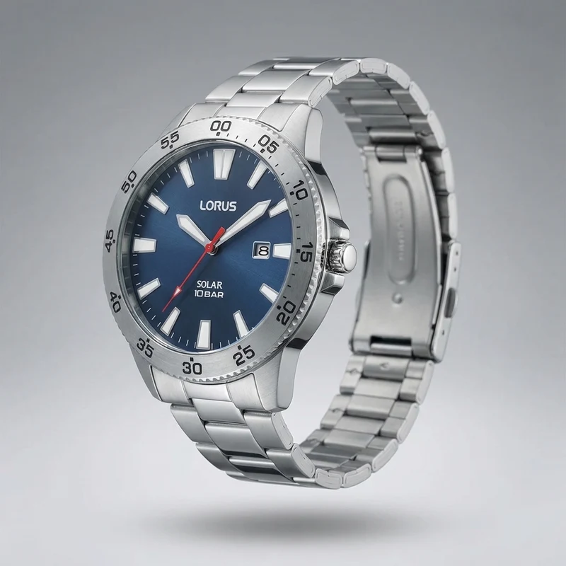 Lorus Solar Montre Homme À Cadran Bleu RX341AX9