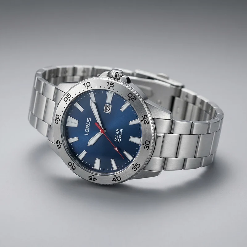 Lorus Solar Montre Homme À Cadran Bleu RX341AX9