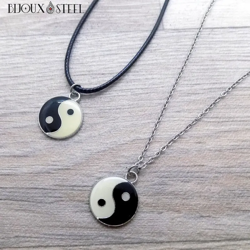 Collier à pendentif Yin Yang