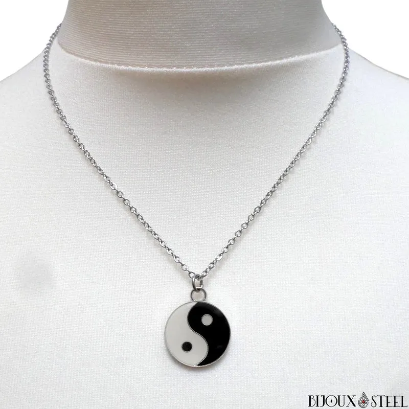 Collier à pendentif Yin Yang