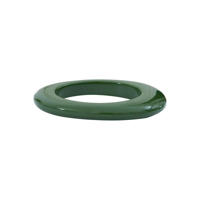 Bracelet jonc Lucy en acétate vert anglais
