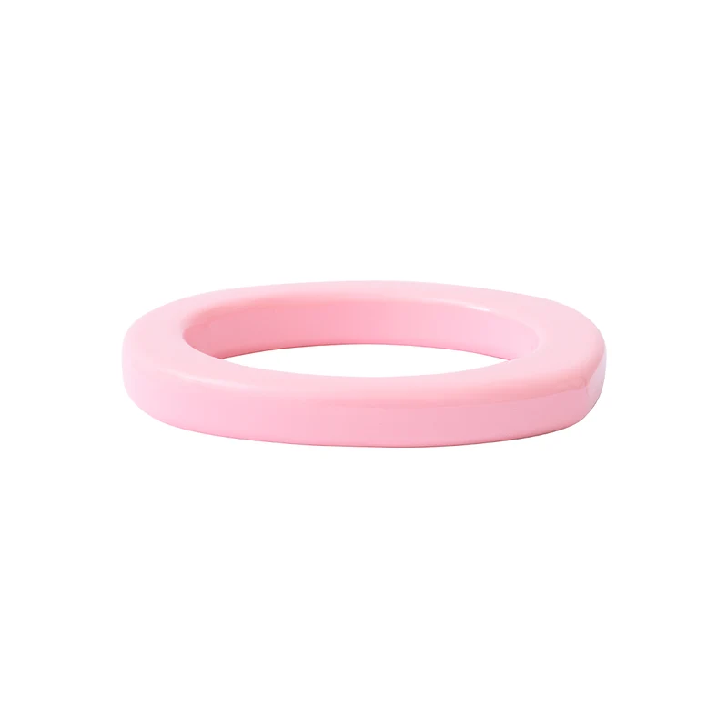 Bracelet jonc Lara en acétate rose