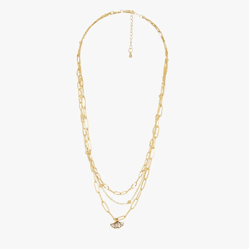 Set de 3 colliers en acier inoxydable