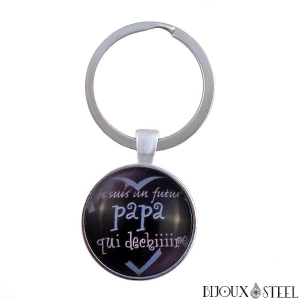 Porte-clés cadeau je suis un futur papa qui déchire
